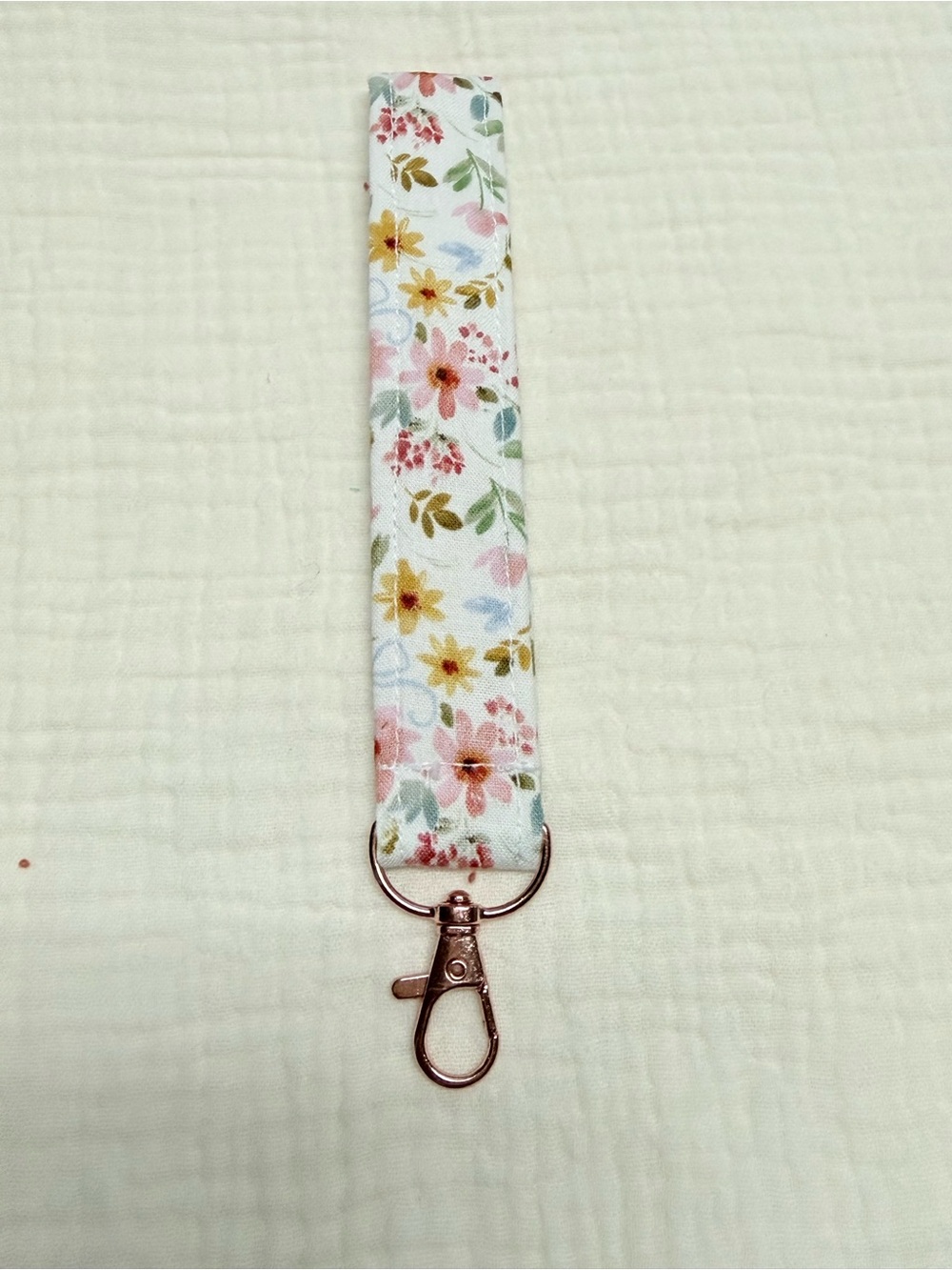 Handmade Patchwork Pink Multi Wristlet Key & Card Holder Strap 3 Pieces - Picture 6 of 10